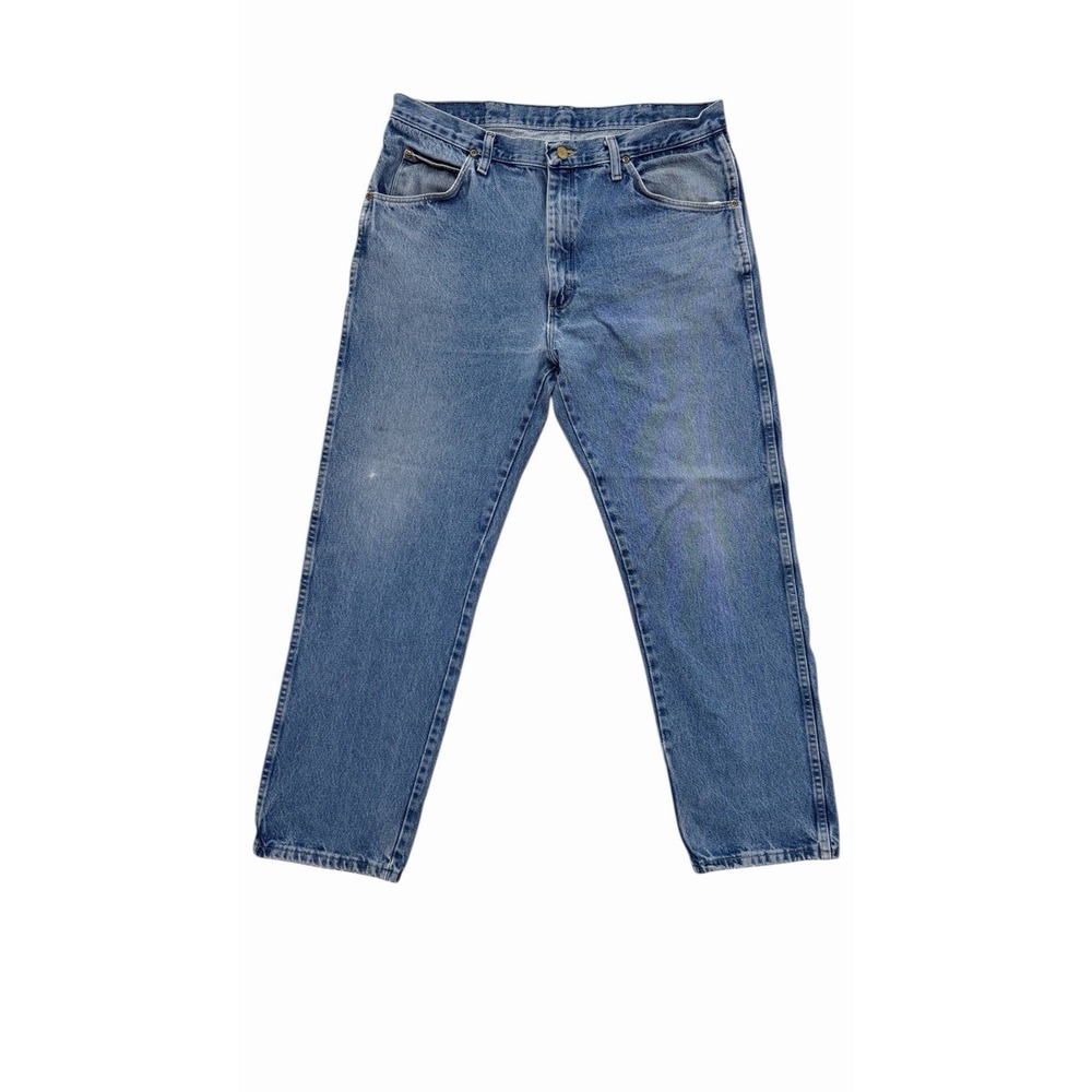 Wrangler 965TDS Men's Straight‎ Leg Jeans Blue 100% Cotton Authentic 36x30